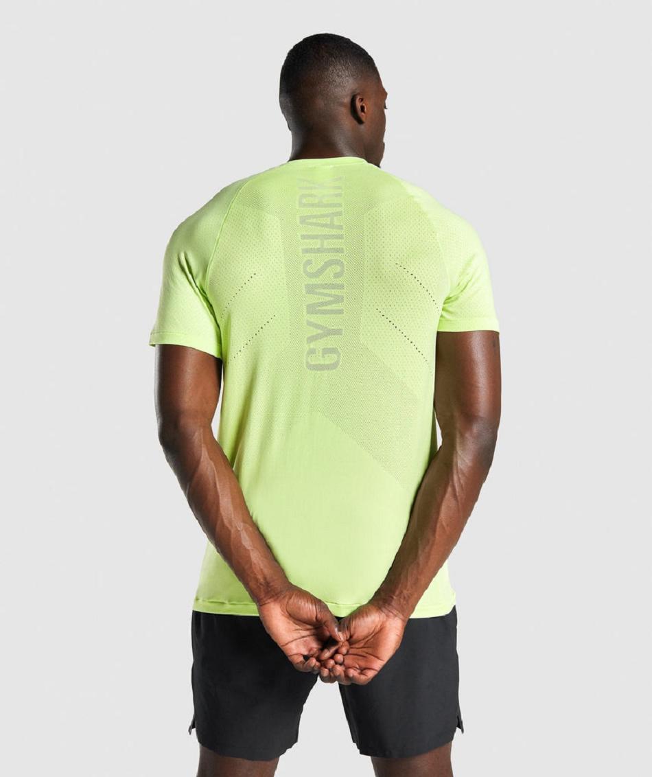 T Shirts Gymshark Apex Perform Hombre Verde | CO 3364BEX